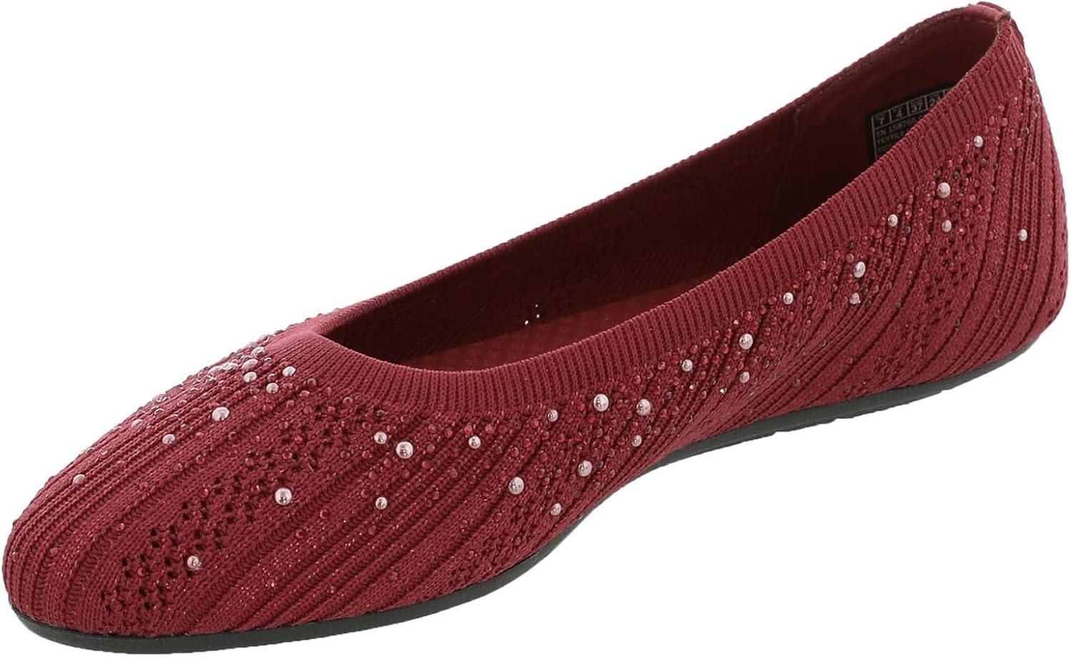 imageSkechers Modern Comfort Womens Womens Cleo 20 Glitzy DazeBallet FlatRed