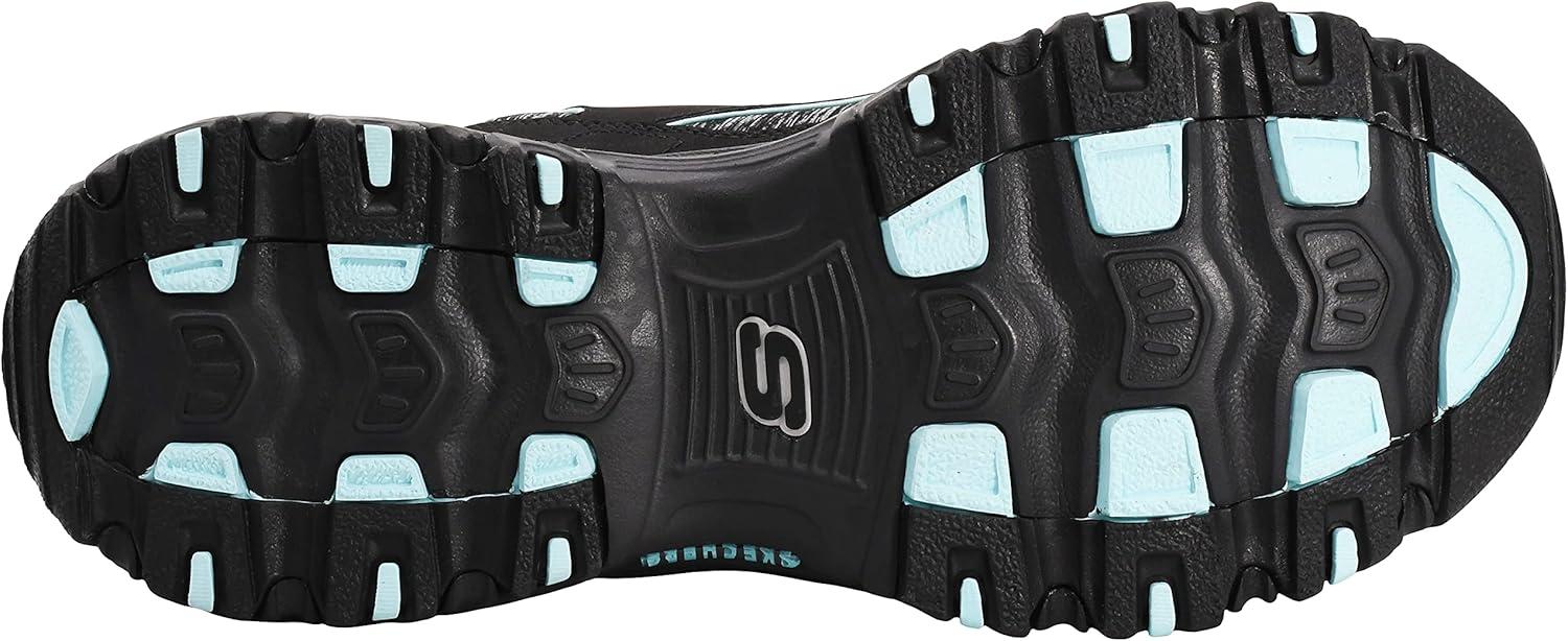 imageSkechers Sport Womens DLites SlipOn Mule SneakerBlackAqua