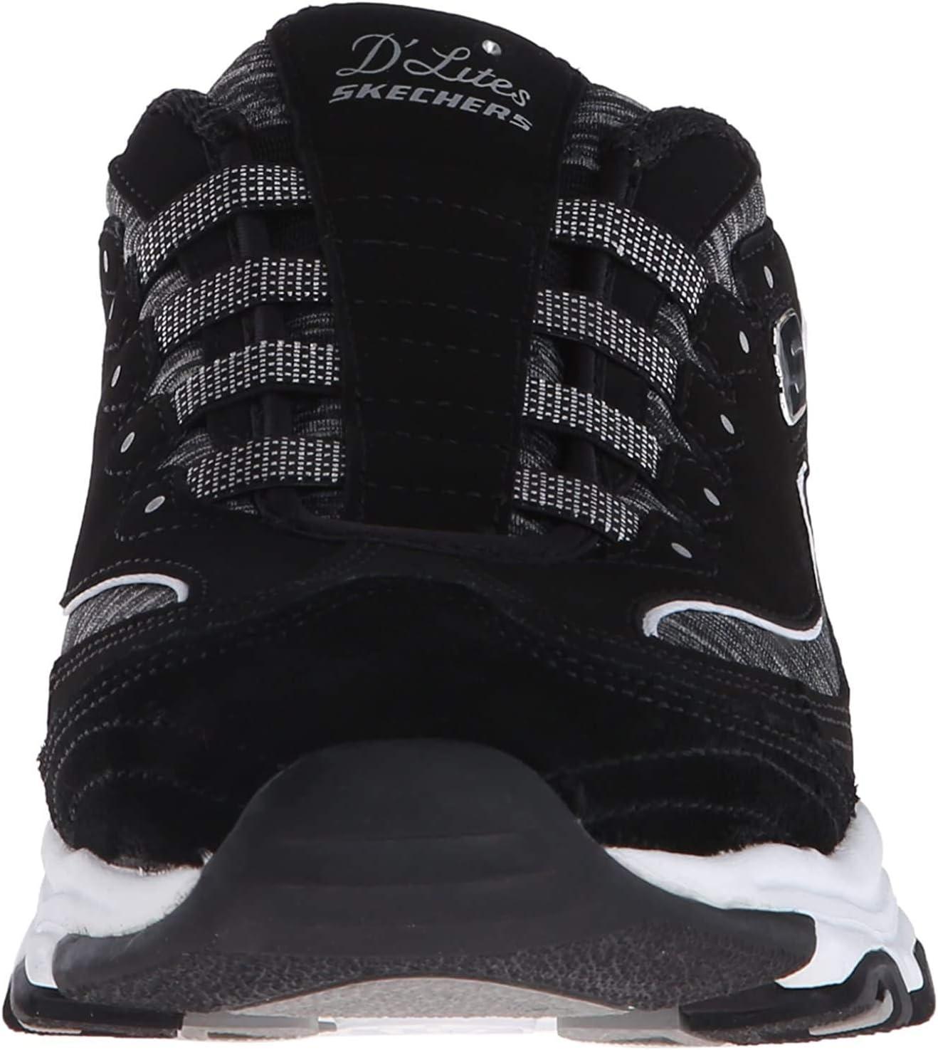 imageSkechers Sport Womens DLites SlipOn Mule SneakerBlackWhite