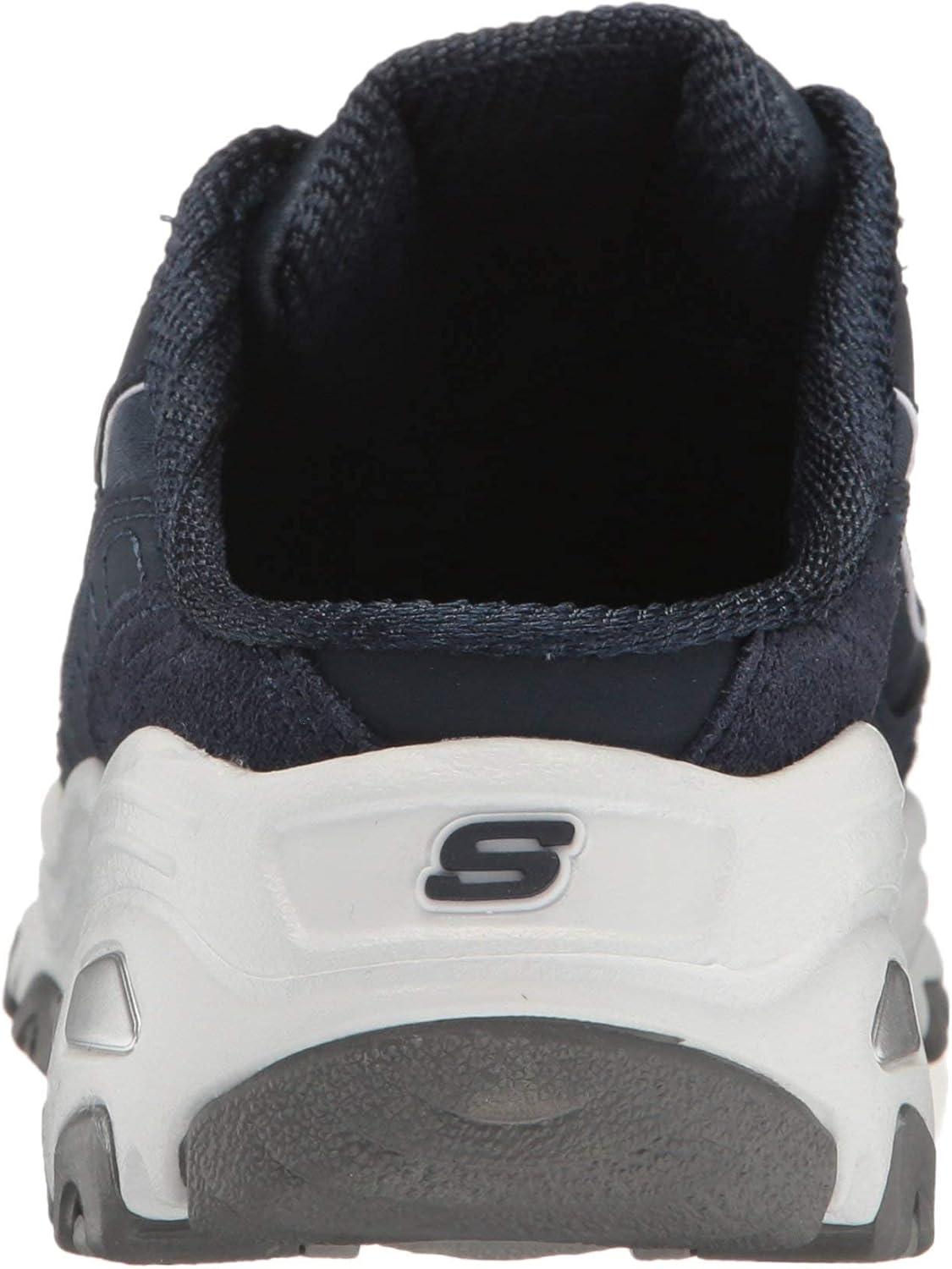 imageSkechers Sport Womens DLites SlipOn Mule SneakerNavyWhite