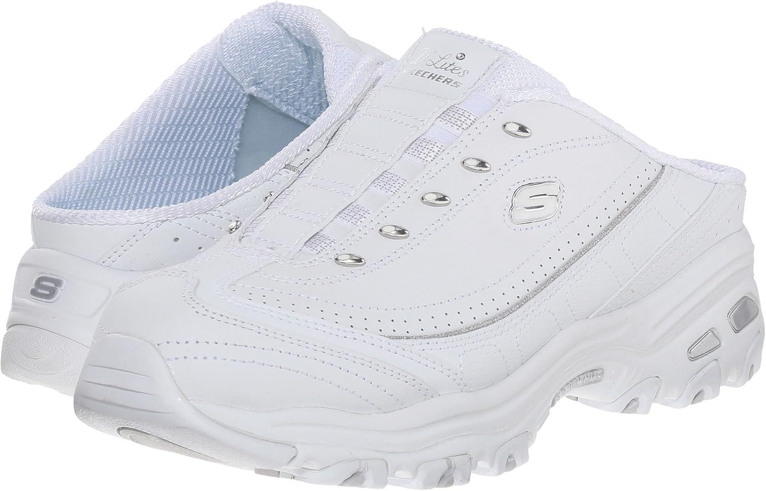 imageSkechers Sport Womens DLites SlipOn Mule SneakerWhite