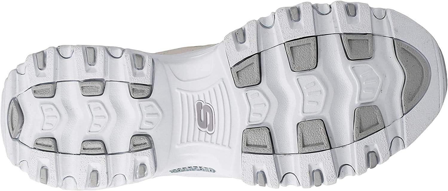 imageSkechers Sport Womens DLites SlipOn Mule SneakerWhiteVaporSilver