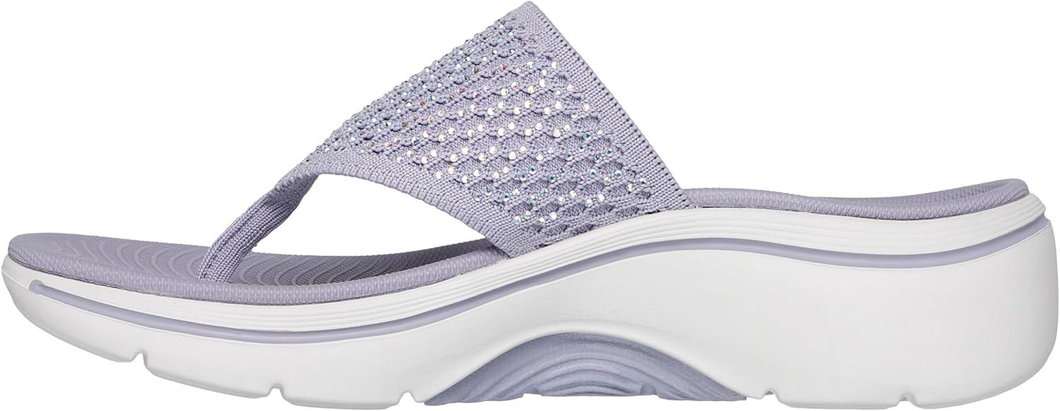 imageSkechers Womens 3pt Wedge FlipFlopLavender