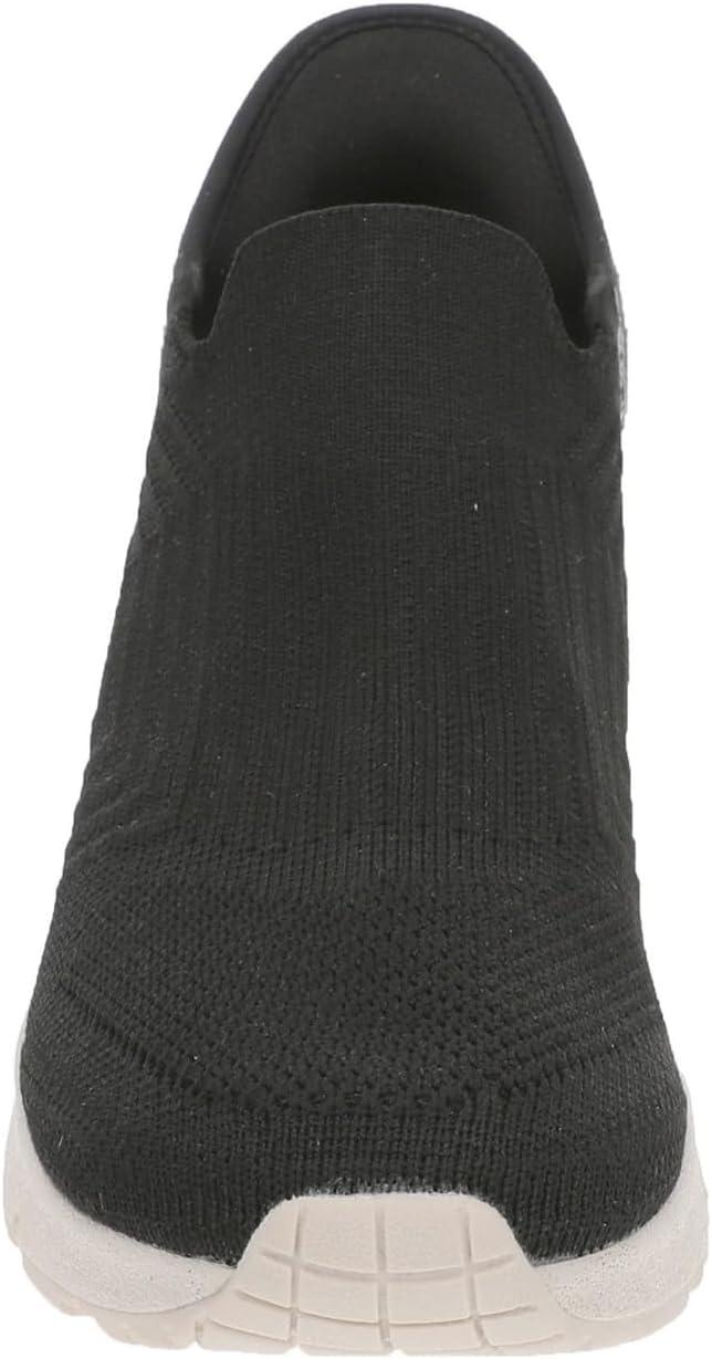 imageSkechers Womens AWedge Crecent Hands Free SlipinsBlack Knit