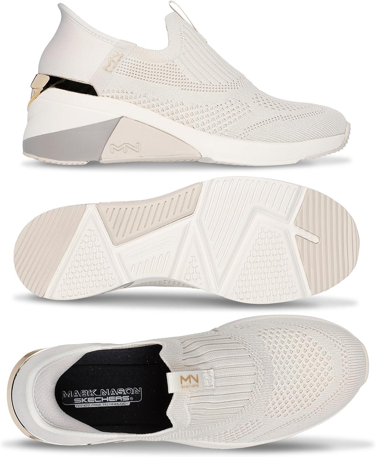 imageSkechers Womens AWedge Crecent Hands Free SlipinsTaupe