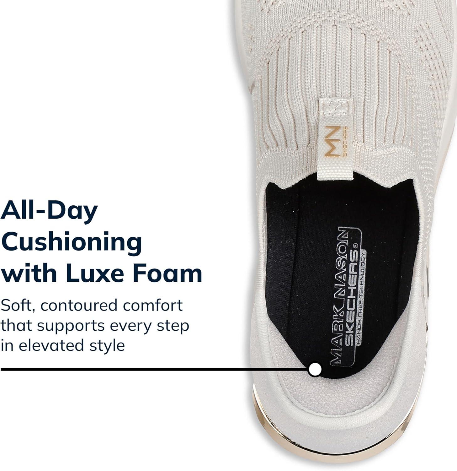 imageSkechers Womens AWedge Crecent Hands Free SlipinsTaupe