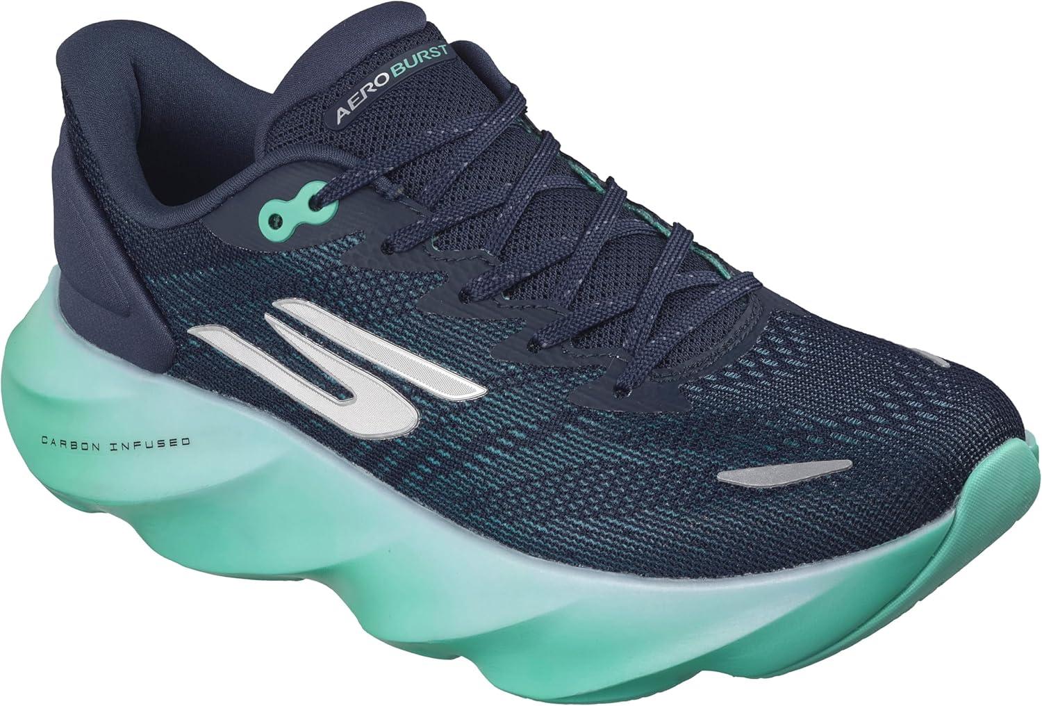 imageSkechers Womens Aero Burst SneakerNavyAqua