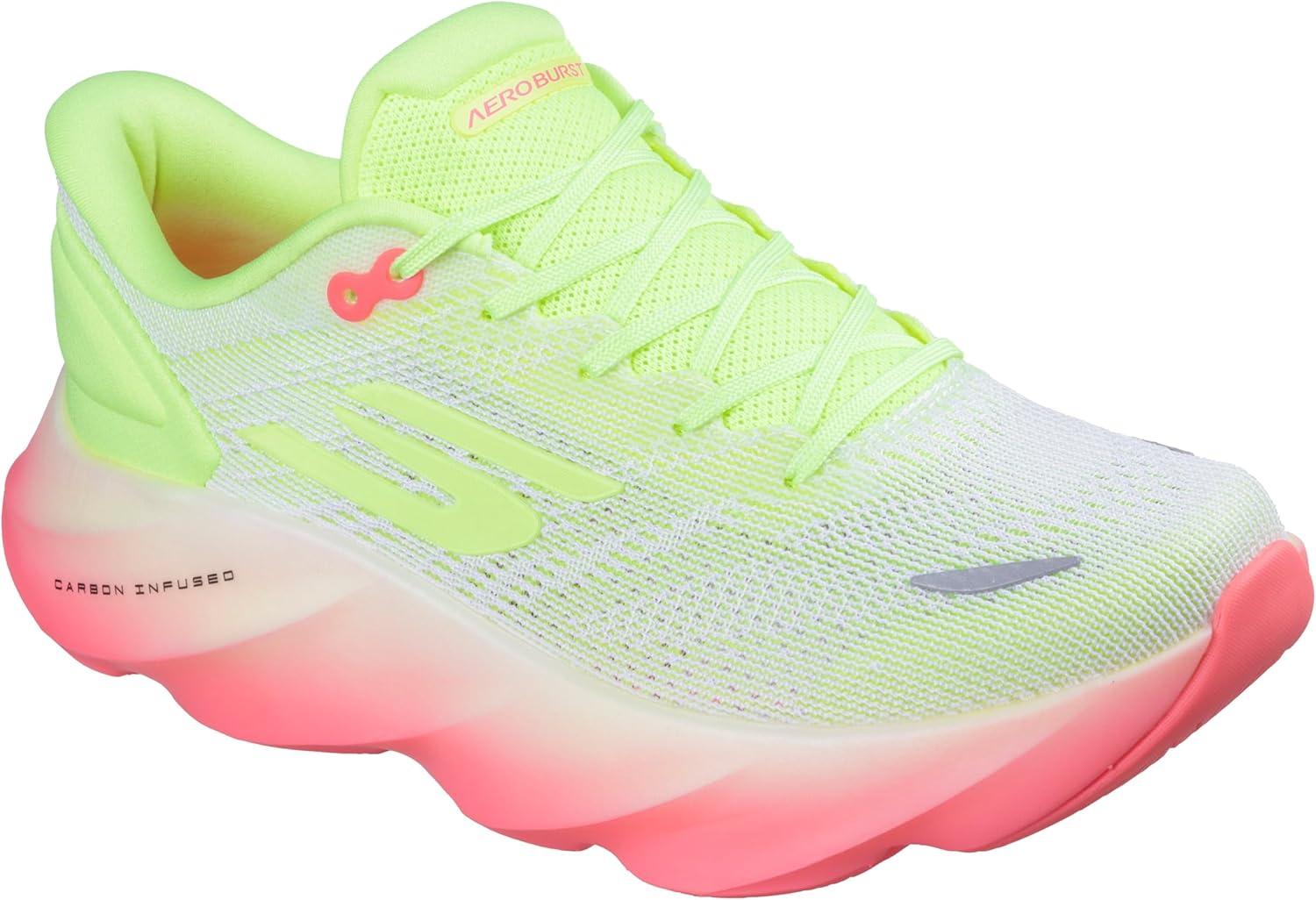 imageSkechers Womens Aero Burst SneakerWhiteYellow