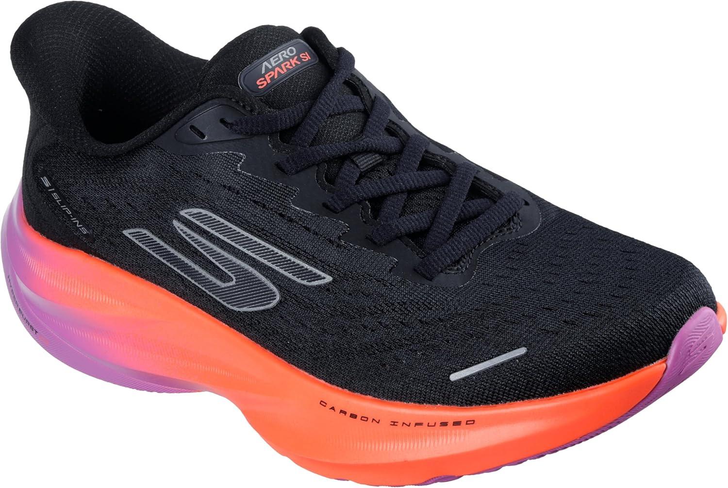 imageSkechers Womens Aero Spark Hands Free Slipins SneakerBlackPurplePink