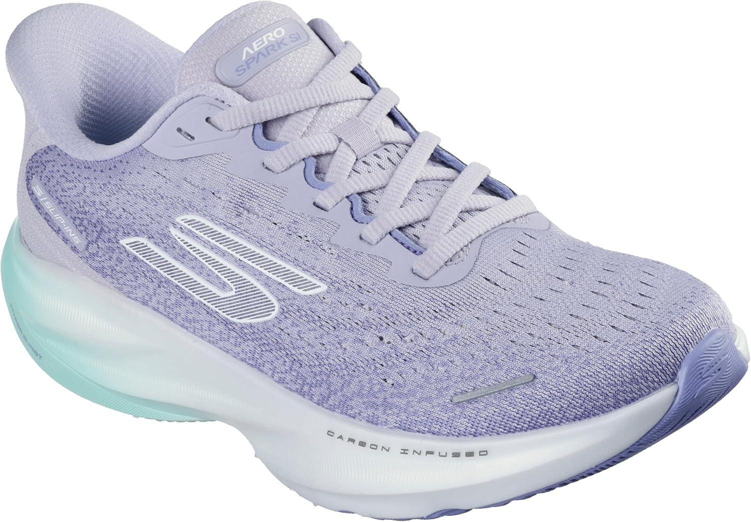imageSkechers Womens Aero Spark Hands Free Slipins SneakerPurpleAqua