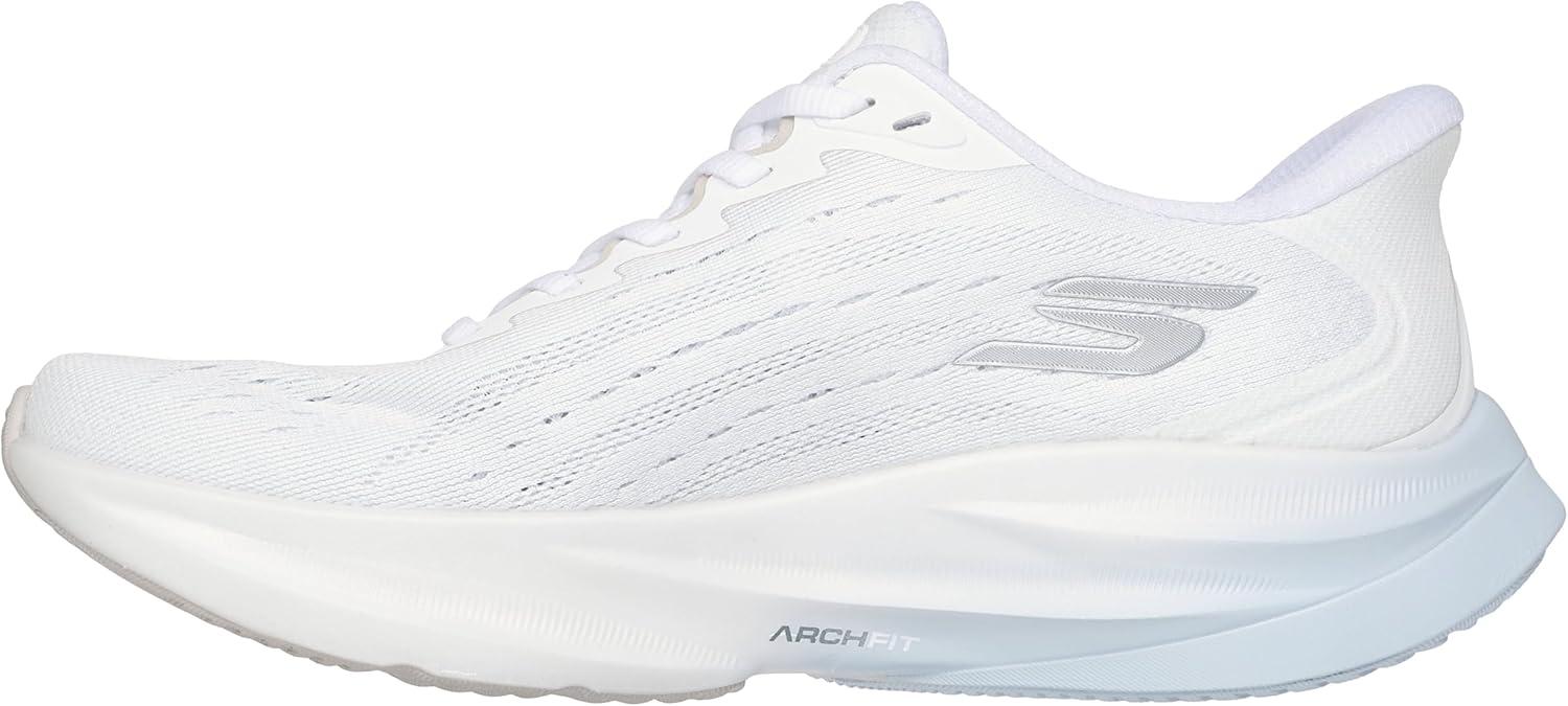 imageSkechers Womens Aero Spark Hands Free Slipins SneakerWhiteSilverLight Blue