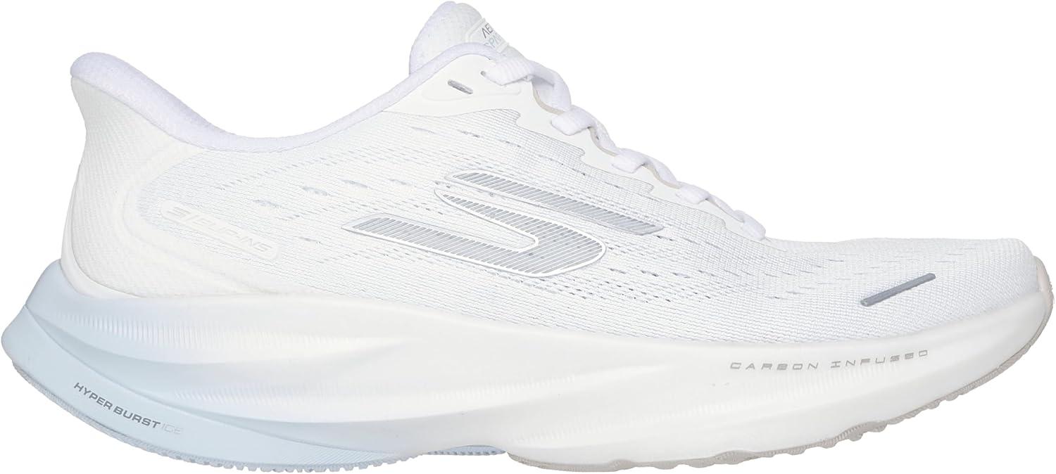 imageSkechers Womens Aero Spark Hands Free Slipins SneakerWhiteSilverLight Blue