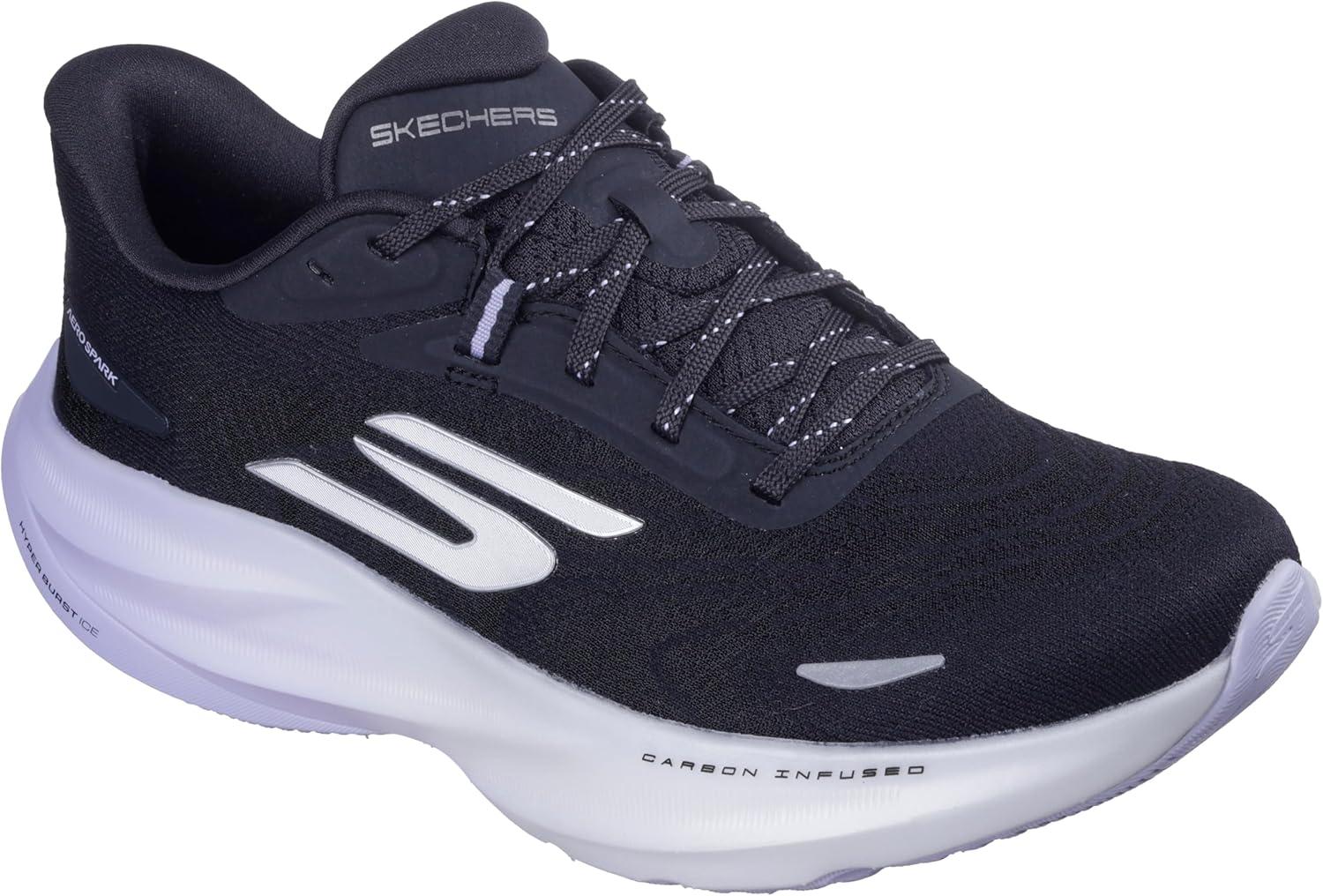 imageSkechers Womens Aero Spark SneakerBlackPurple