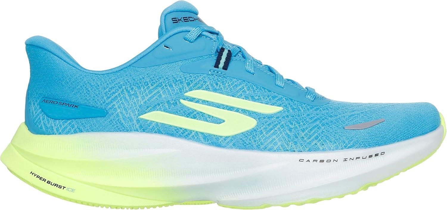 imageSkechers Womens Aero Spark SneakerBlueLime