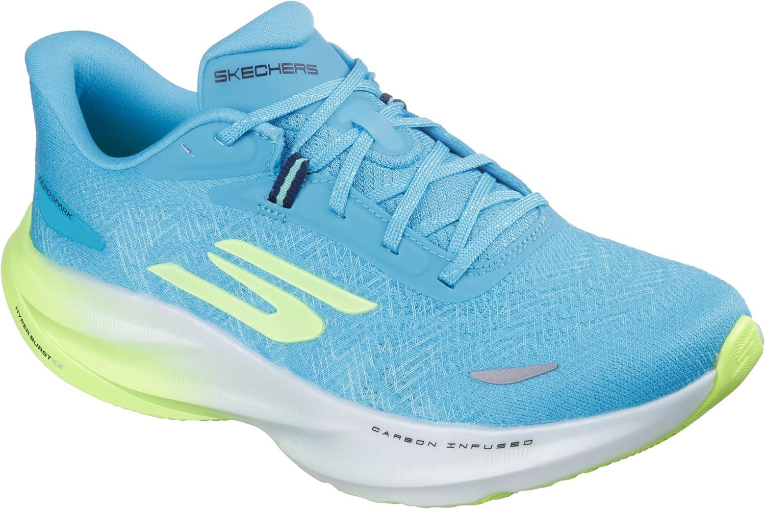 imageSkechers Womens Aero Spark SneakerBlueLime