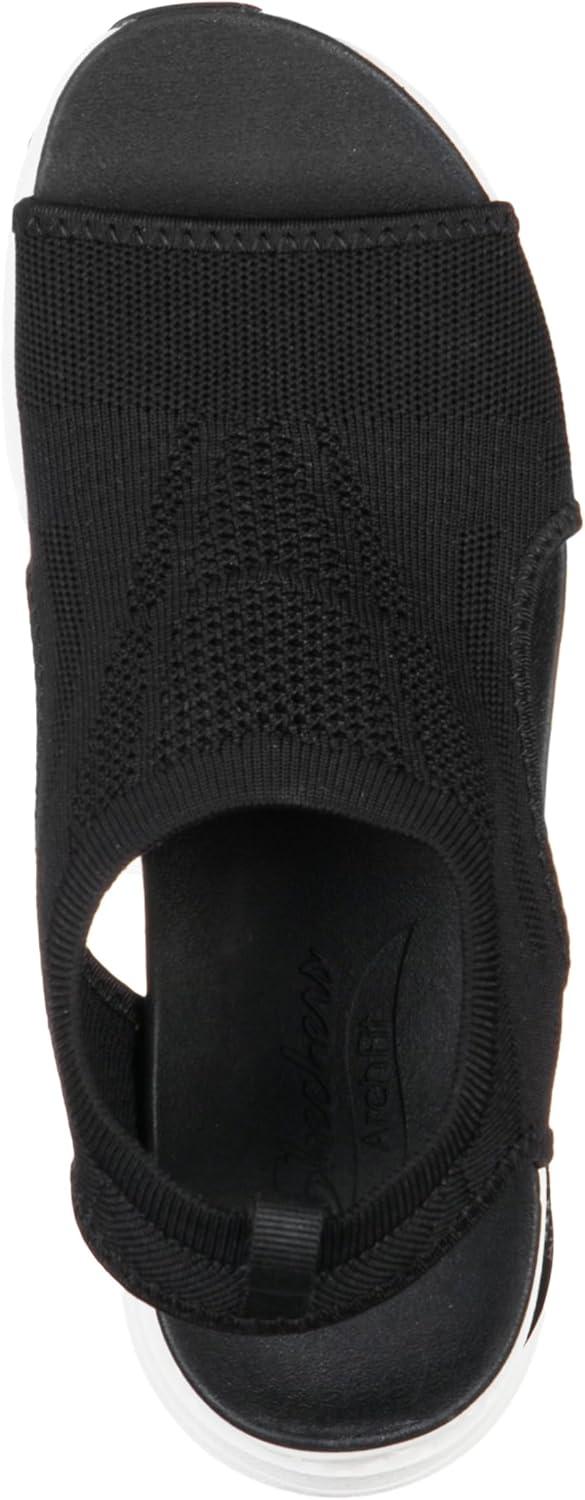 imageSkechers Womens Arch Fit City Catch Womens Knit SlipOn SandalsBlack