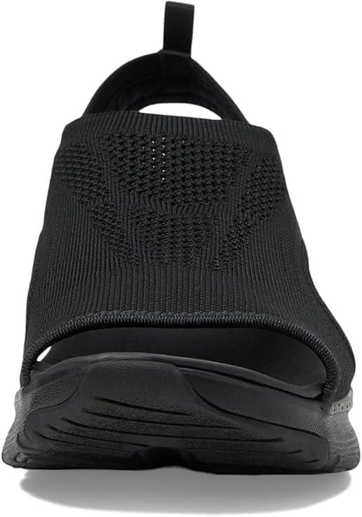 imageSkechers Womens Arch Fit City Catch Womens Knit SlipOn SandalsBlackBlack