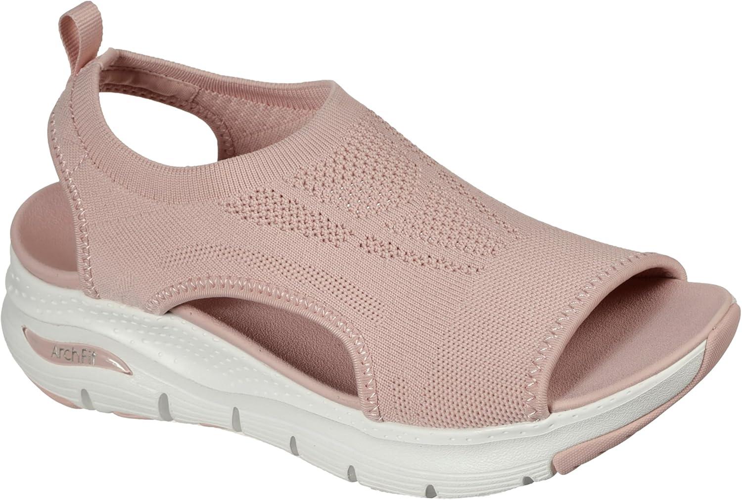imageSkechers Womens Arch Fit City Catch Womens Knit SlipOn SandalsBlush