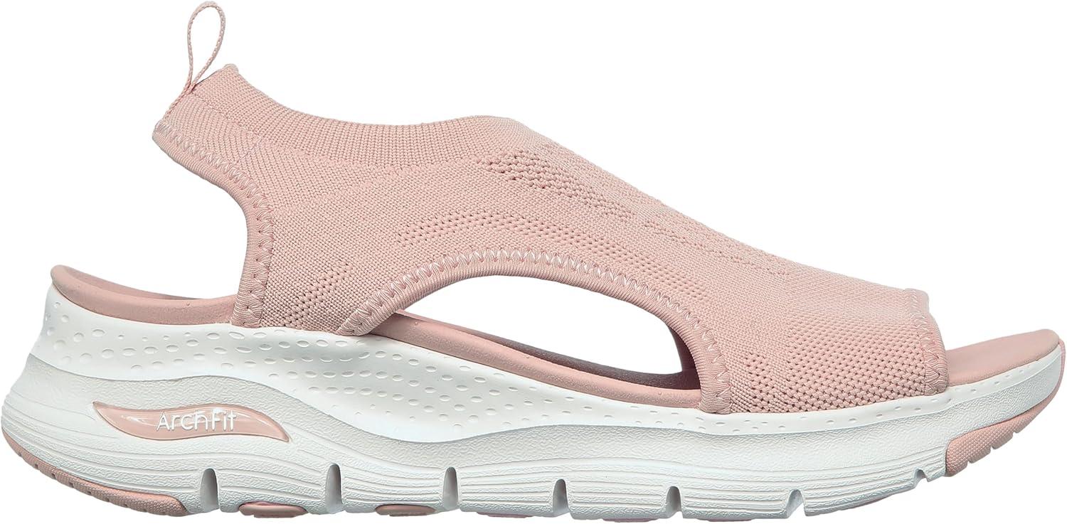 imageSkechers Womens Arch Fit City Catch Womens Knit SlipOn SandalsBlush