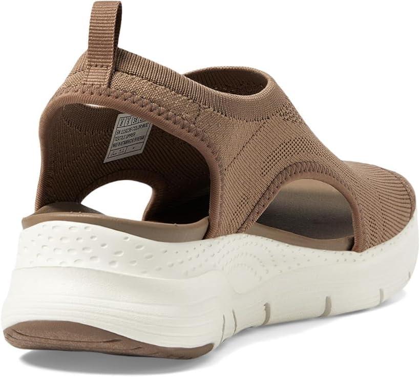 imageSkechers Womens Arch Fit City Catch Womens Knit SlipOn SandalsMocha