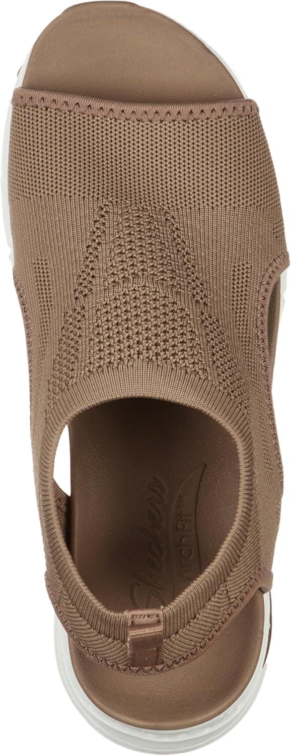 imageSkechers Womens Arch Fit City Catch Womens Knit SlipOn SandalsMocha