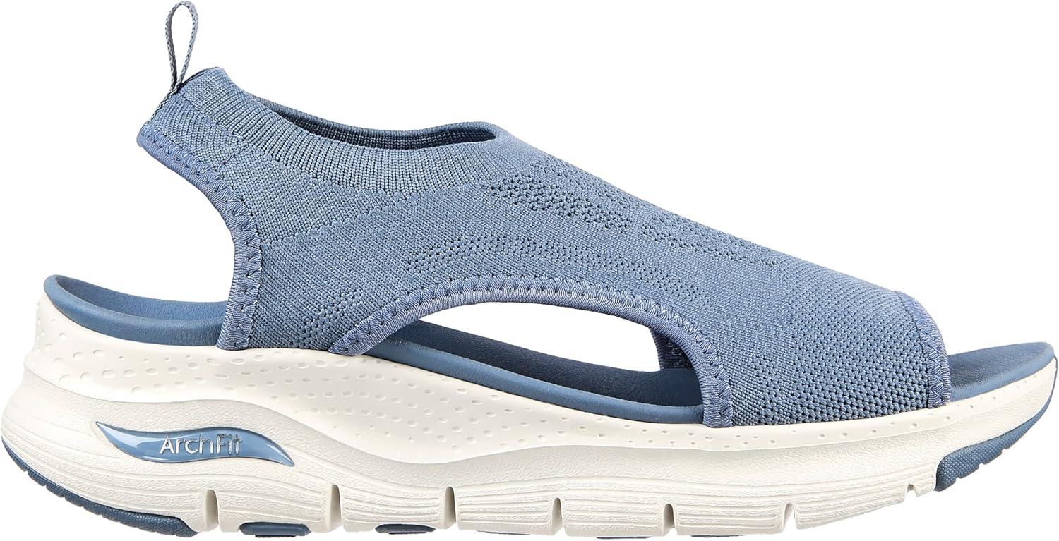 imageSkechers Womens Arch Fit City Catch Womens Knit SlipOn SandalsSlate