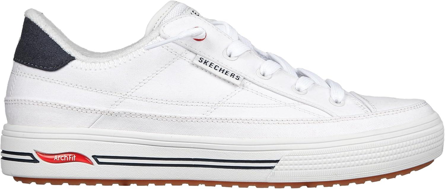 imageSkechers Womens Arch Fit Arcade Arcata SneakersWhiteNavyRed