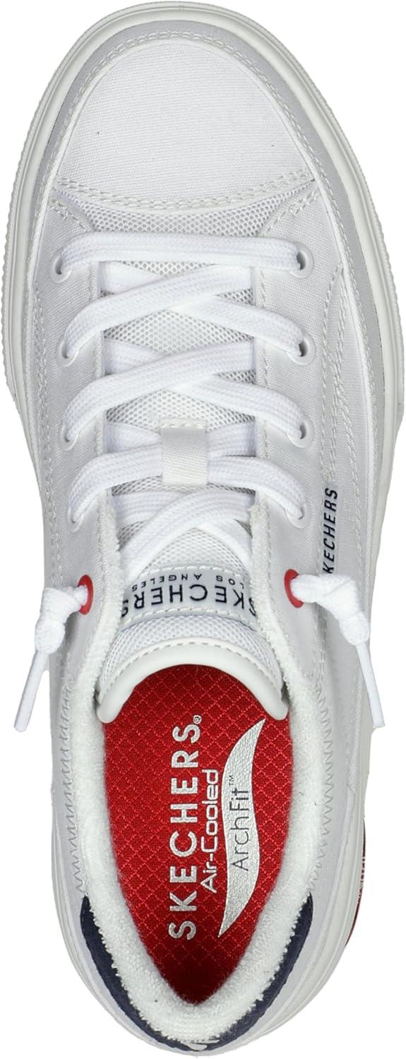 imageSkechers Womens Arch Fit Arcade Arcata SneakersWhiteNavyRed