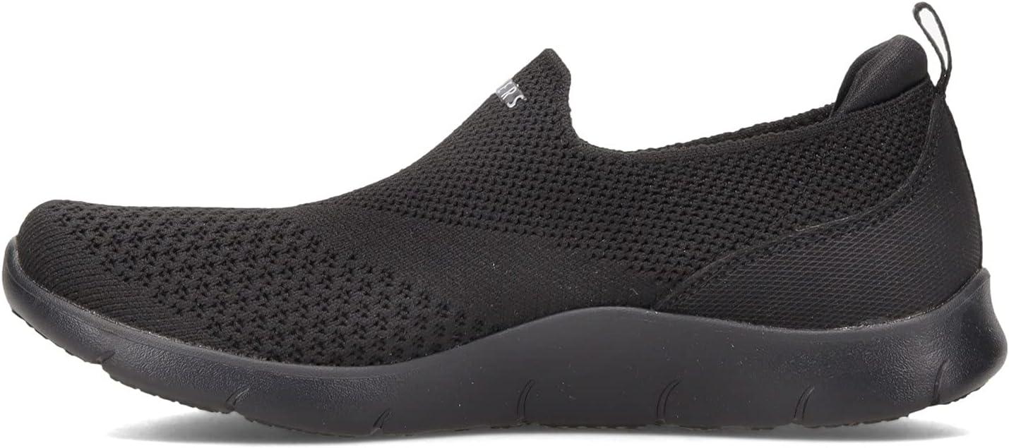 imageSkechers Womens Arch Fit Refine Dont Go SneakerBlack Heathered Knit