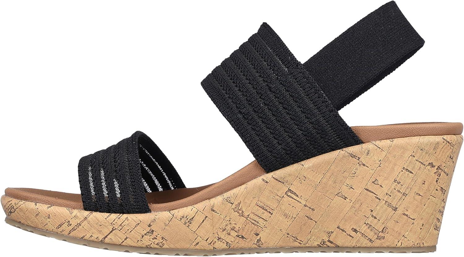 imageSkechers Womens Beverlee Sheer LuckSneakerBlack