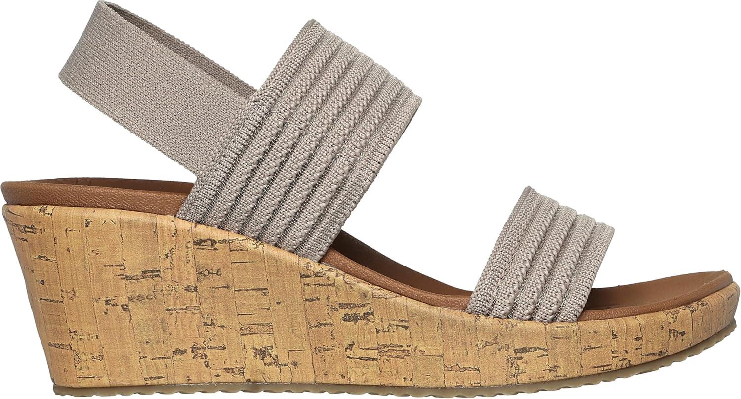 imageSkechers Womens Beverlee Sheer LuckSneakerTaupe