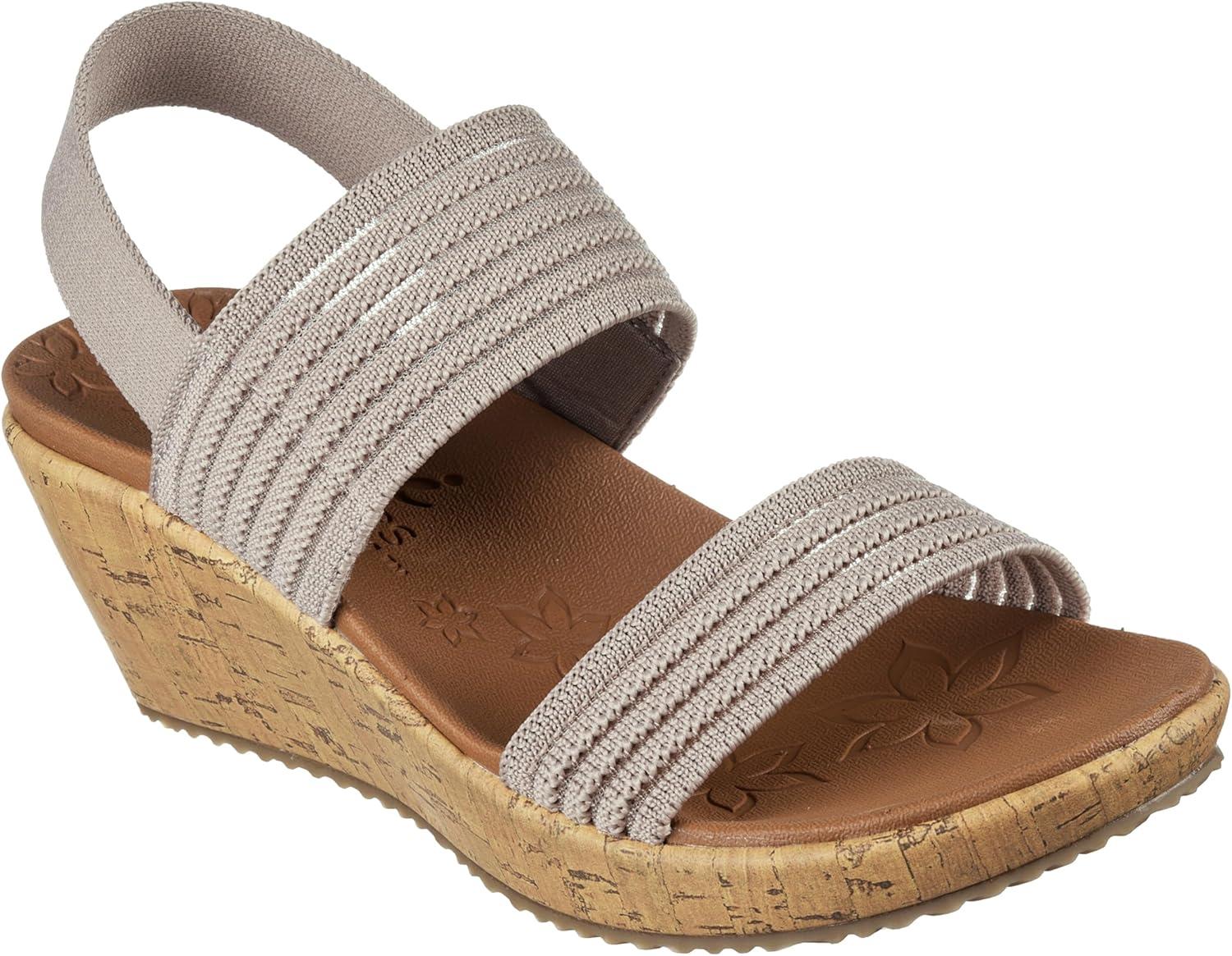 imageSkechers Womens Beverlee Sheer LuckSneakerTaupe