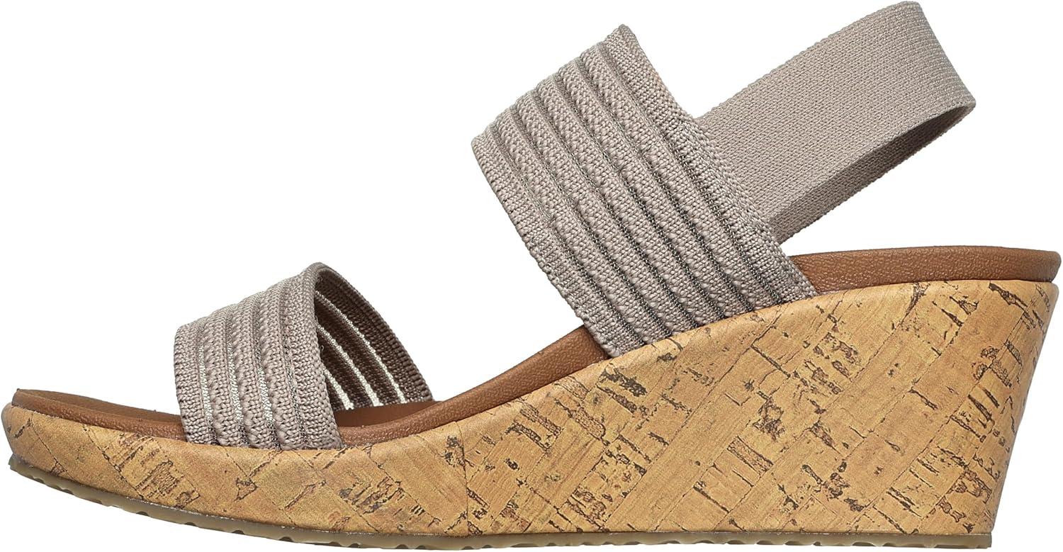 imageSkechers Womens Beverlee Sheer LuckSneakerTaupe