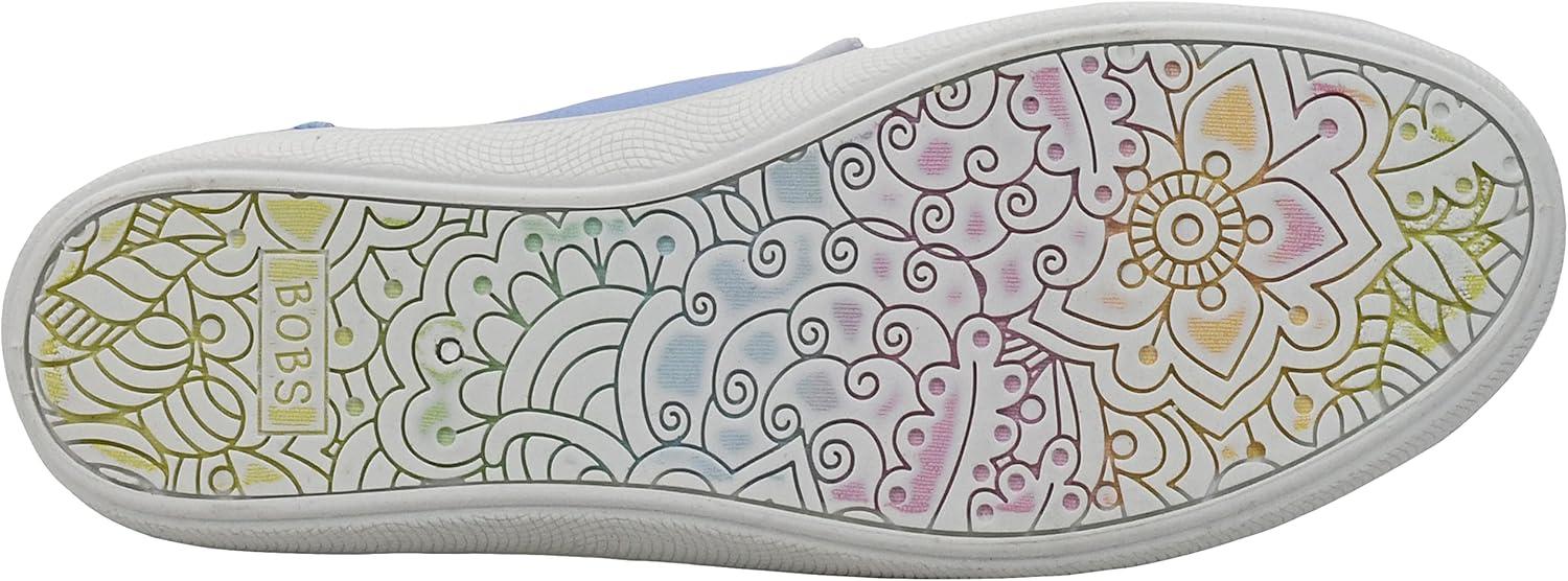 imageSkechers Womens Bobs B Cute Sneaker Memory Foam Flexible Outsole Lightweight Vegan ShoesBlue