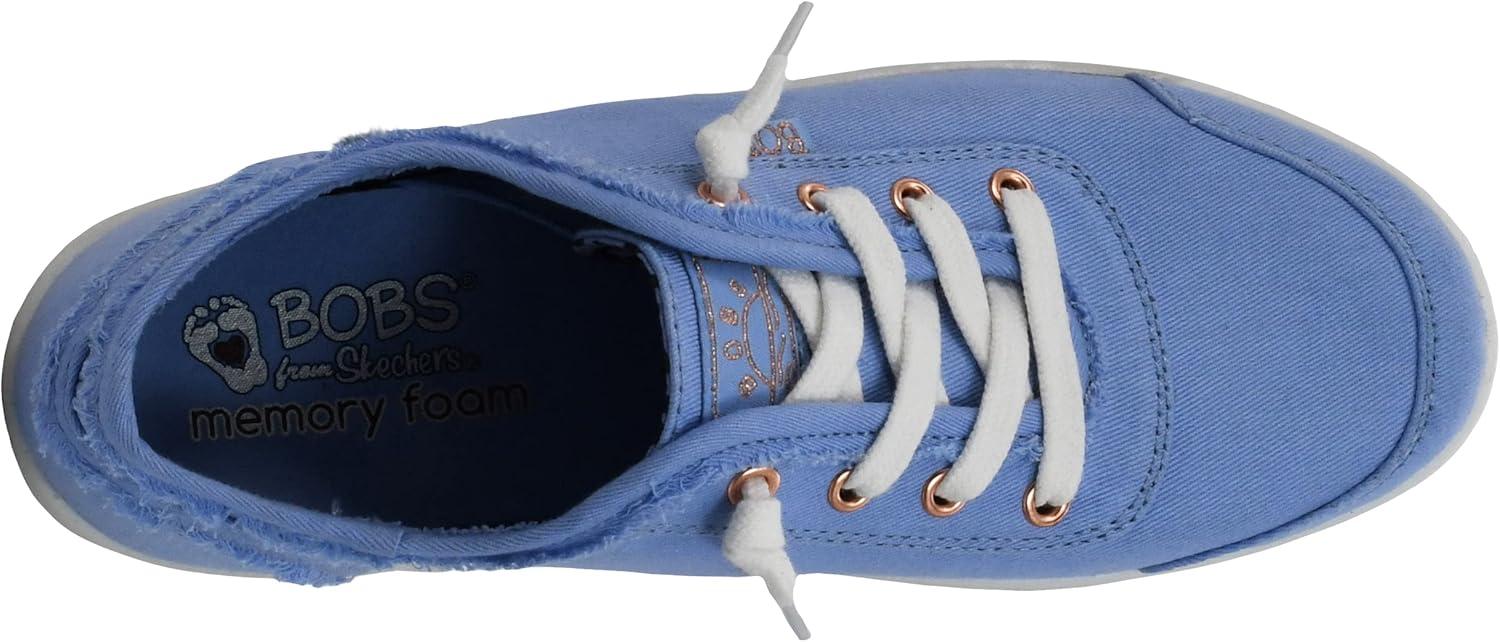 imageSkechers Womens Bobs B Cute Sneaker Memory Foam Flexible Outsole Lightweight Vegan ShoesBlue
