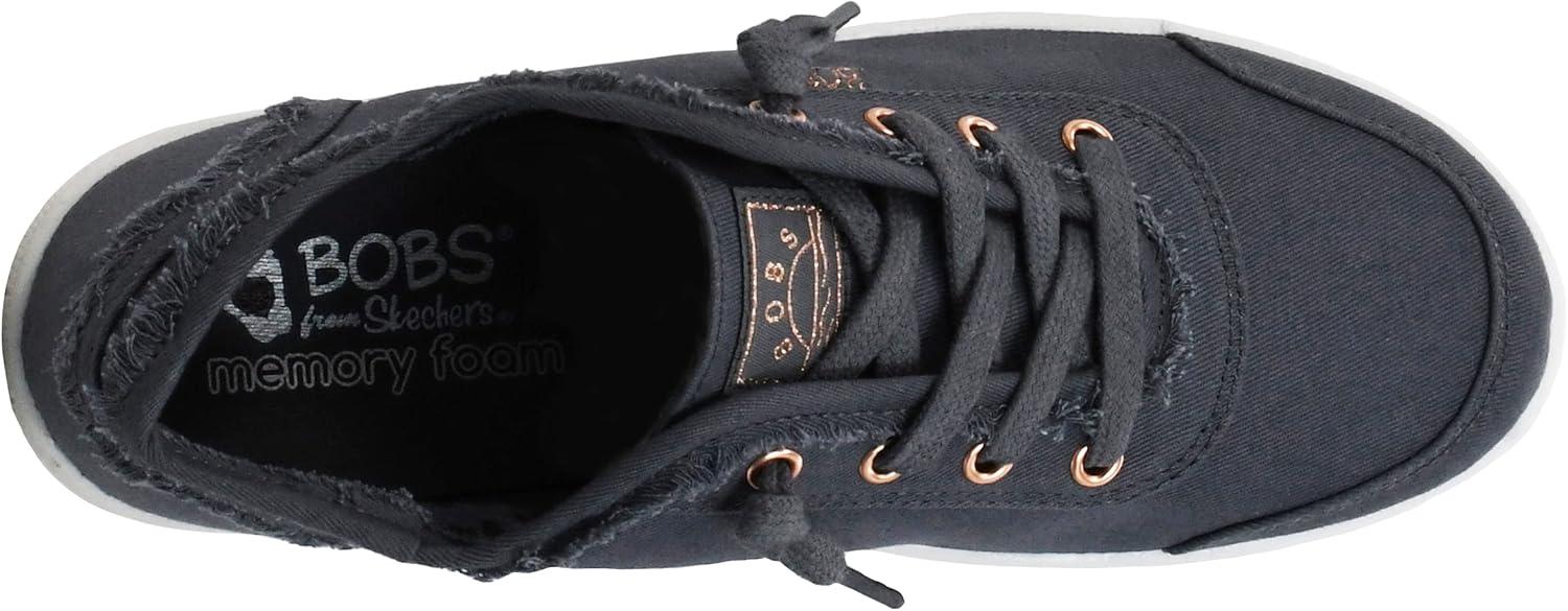 imageSkechers Womens Bobs B Cute Sneaker Memory Foam Flexible Outsole Lightweight Vegan ShoesCharcoal