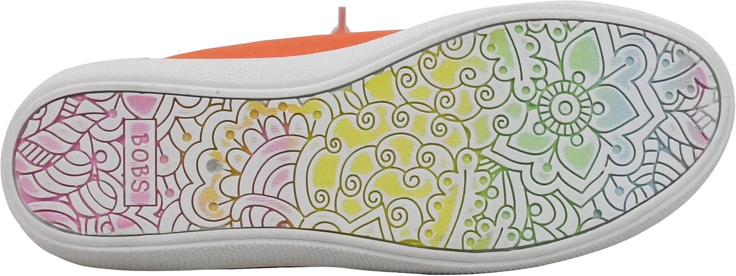 imageSkechers Womens Bobs B Cute Sneaker Memory Foam Flexible Outsole Lightweight Vegan ShoesCoral