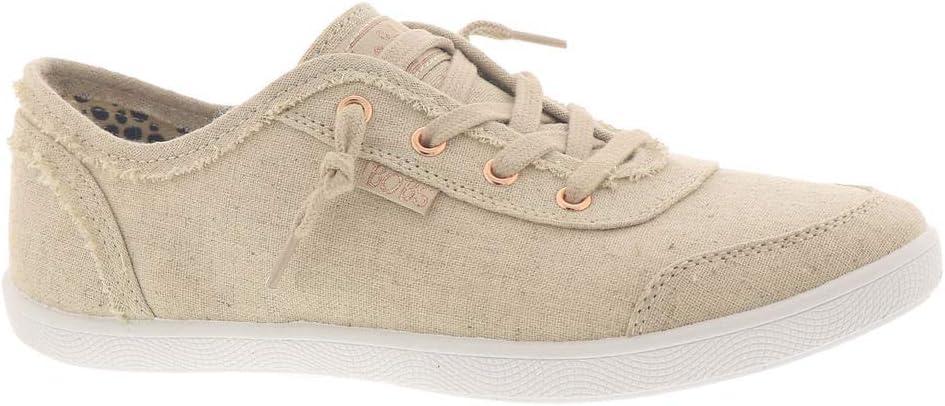 imageSkechers Womens Bobs B Cute Sneaker Memory Foam Flexible Outsole Lightweight Vegan ShoesIvory