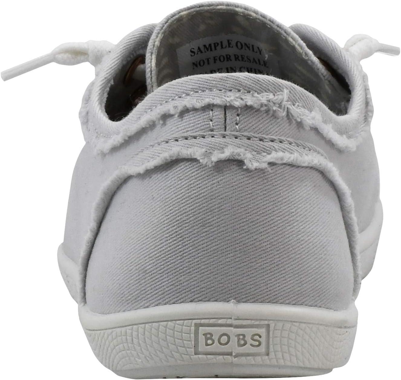 imageSkechers Womens Bobs B Cute Sneaker Memory Foam Flexible Outsole Lightweight Vegan ShoesLight Grey