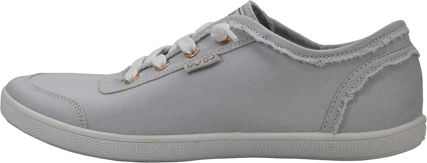imageSkechers Womens Bobs B Cute Sneaker Memory Foam Flexible Outsole Lightweight Vegan ShoesLight Grey