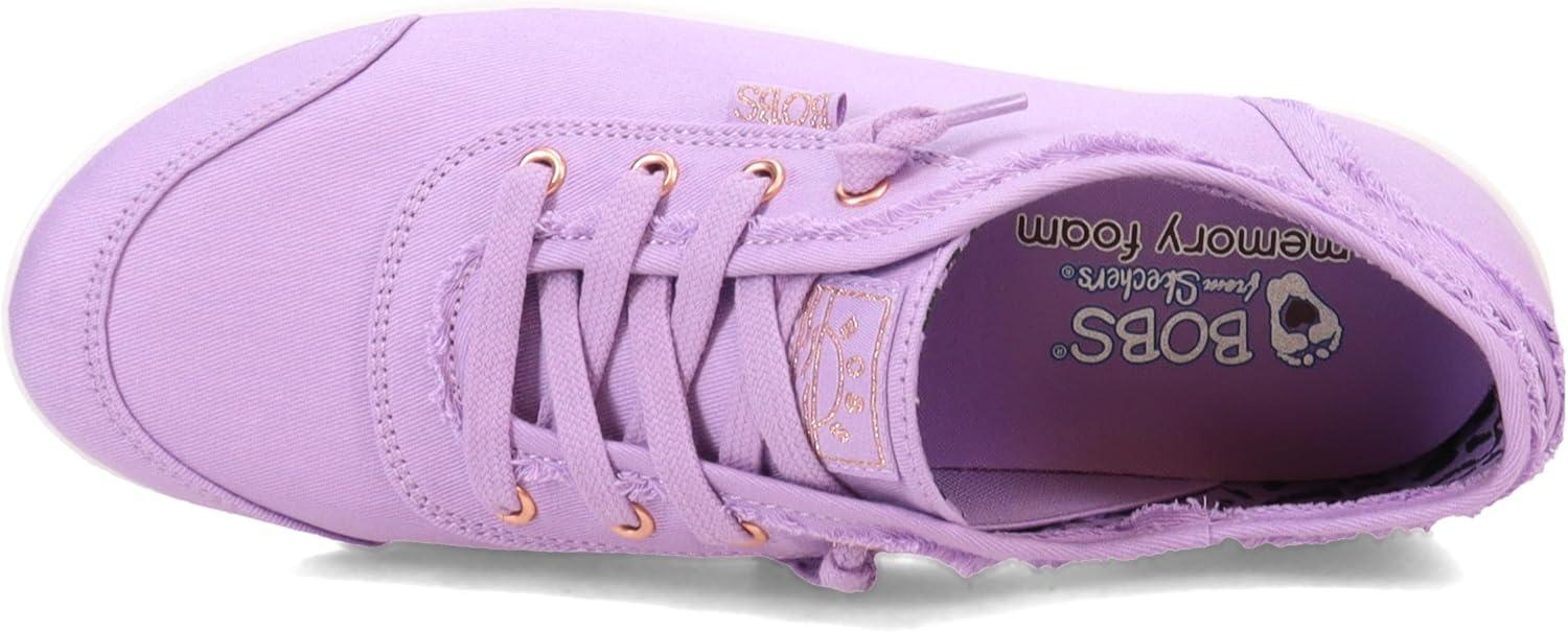imageSkechers Womens Bobs B Cute Sneaker Memory Foam Flexible Outsole Lightweight Vegan ShoesLilac