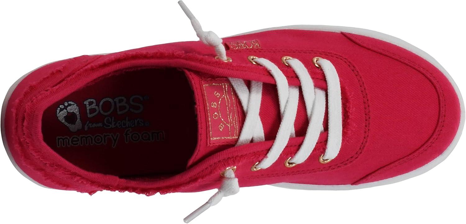 imageSkechers Womens Bobs B Cute Sneaker Memory Foam Flexible Outsole Lightweight Vegan ShoesRasberry