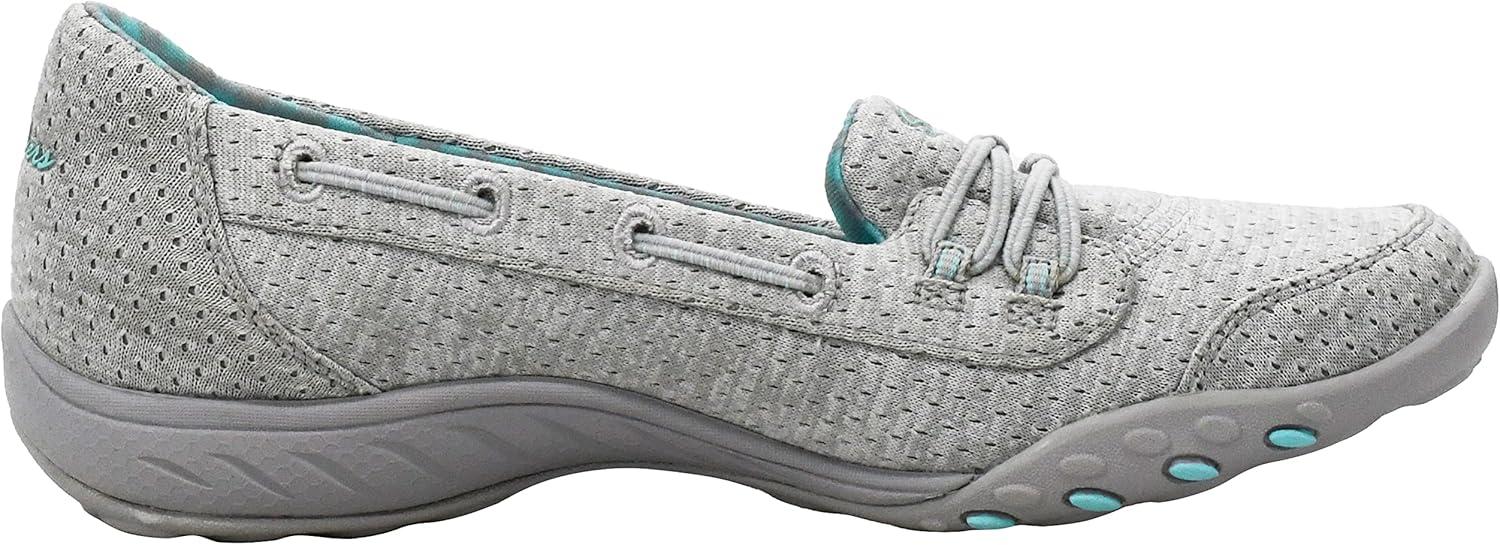 imageSkechers Womens Breathe Easy Good Influence SlipOn ShoeGrey Aqua