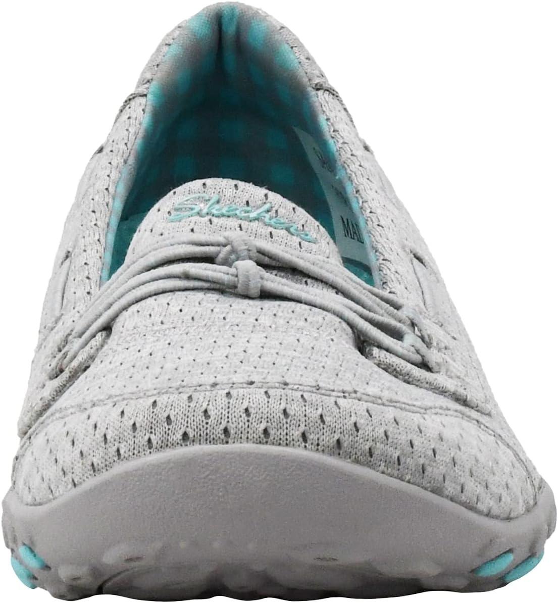 imageSkechers Womens Breathe Easy Good Influence SlipOn ShoeGrey Aqua