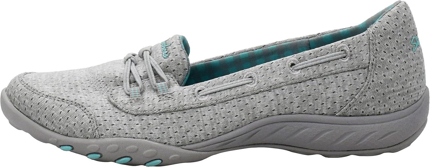 imageSkechers Womens Breathe Easy Good Influence SlipOn ShoeGrey Aqua