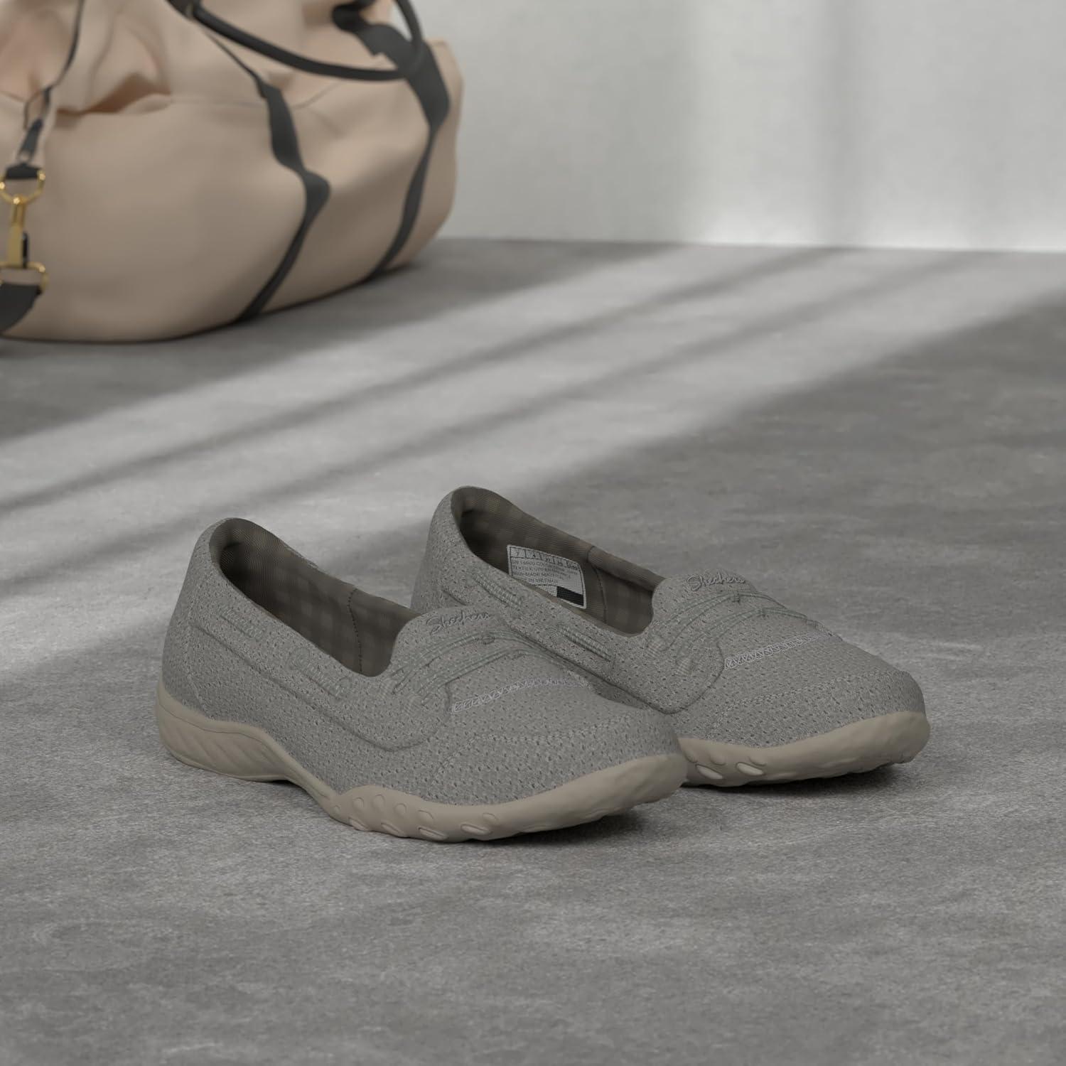 imageSkechers Womens Breathe Easy Good Influence SlipOn ShoeStone