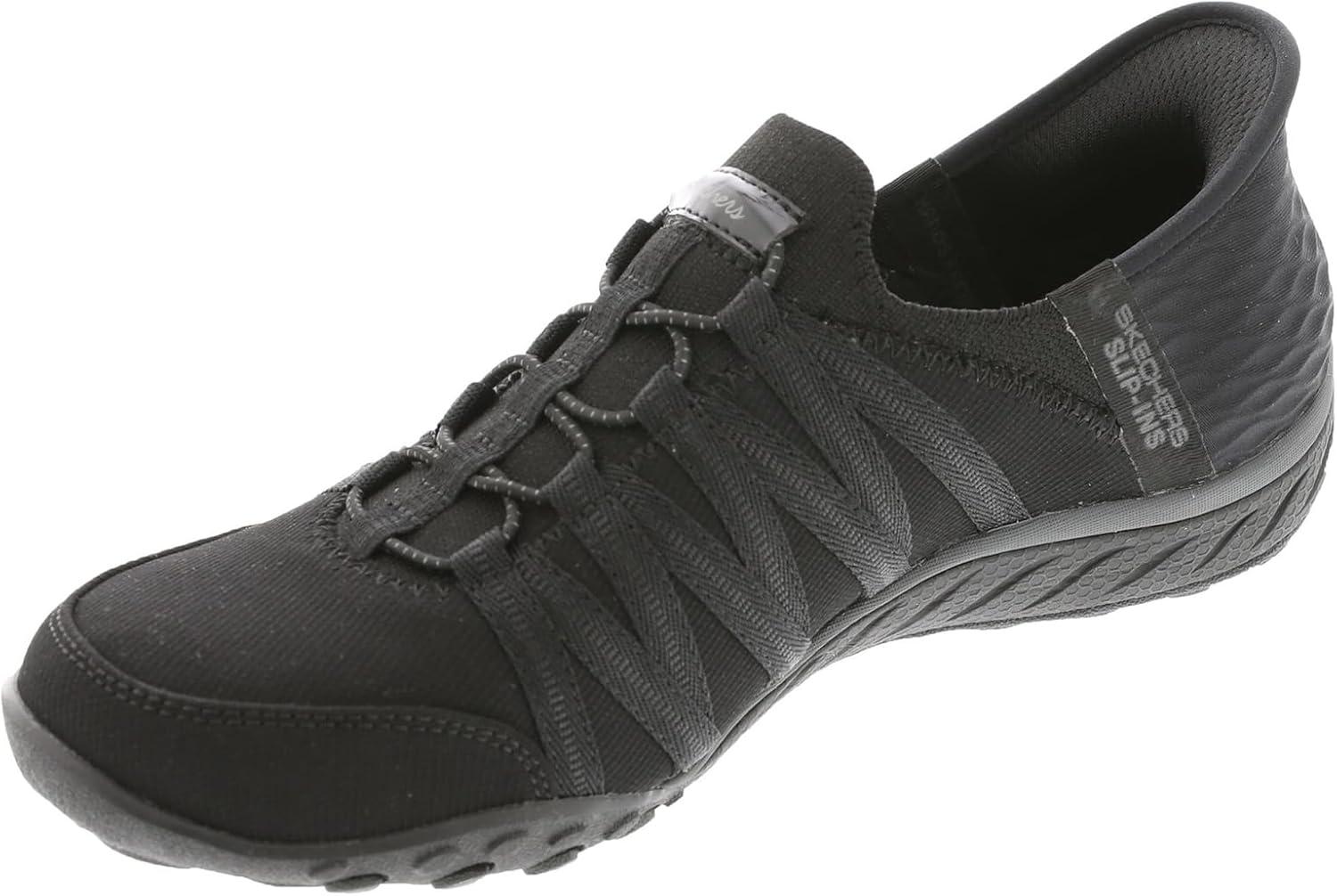 imageSkechers Womens Breathe Easy Roll With Me SneakersBlack