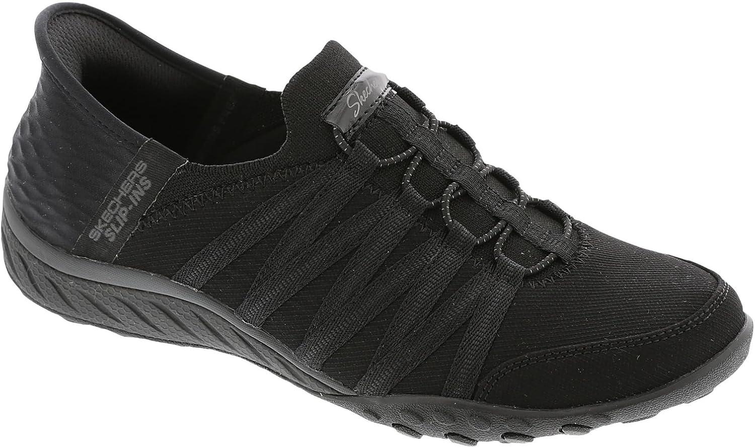 imageSkechers Womens Breathe Easy Roll With Me SneakersBlack