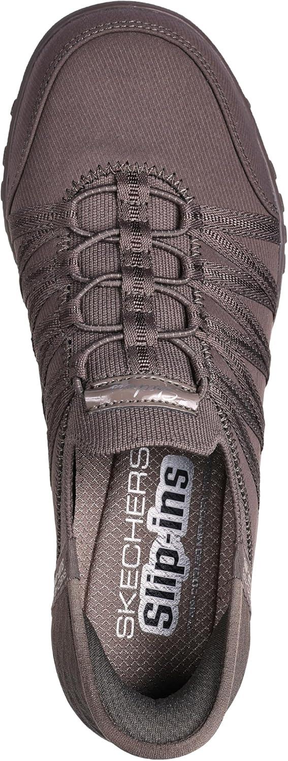 imageSkechers Womens Breathe Easy Roll With Me SneakersDark Taupe
