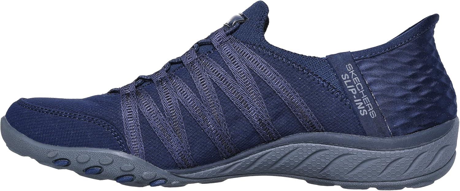 imageSkechers Womens Breathe Easy Roll With Me SneakersNavy